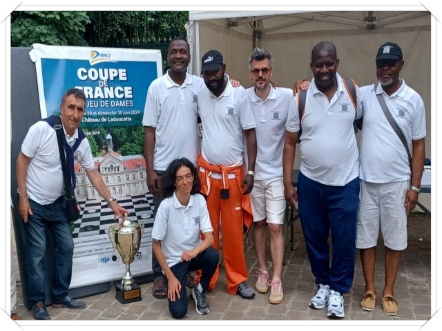 Drancy, vainqueur de la Coupe de France de jeu de dames 2024