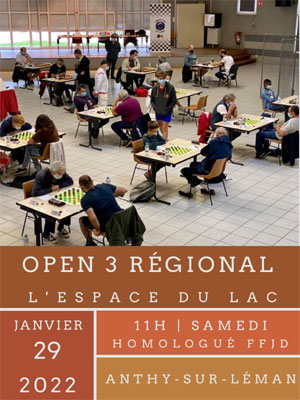 Le Damier Club du Léman organise l'Open 3 régionalopen