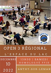 Open 3 régional, le 10 décembre 2022 @ L'Espace du Lac, Anthy-sur-Léman